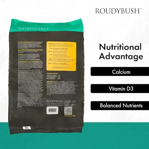 RoudyBush Daily Maintenance Bird Food Mini Pellets 12.03 kg (25 lb) | Scientifically Formulated Avian Nutrition thumbnail 5