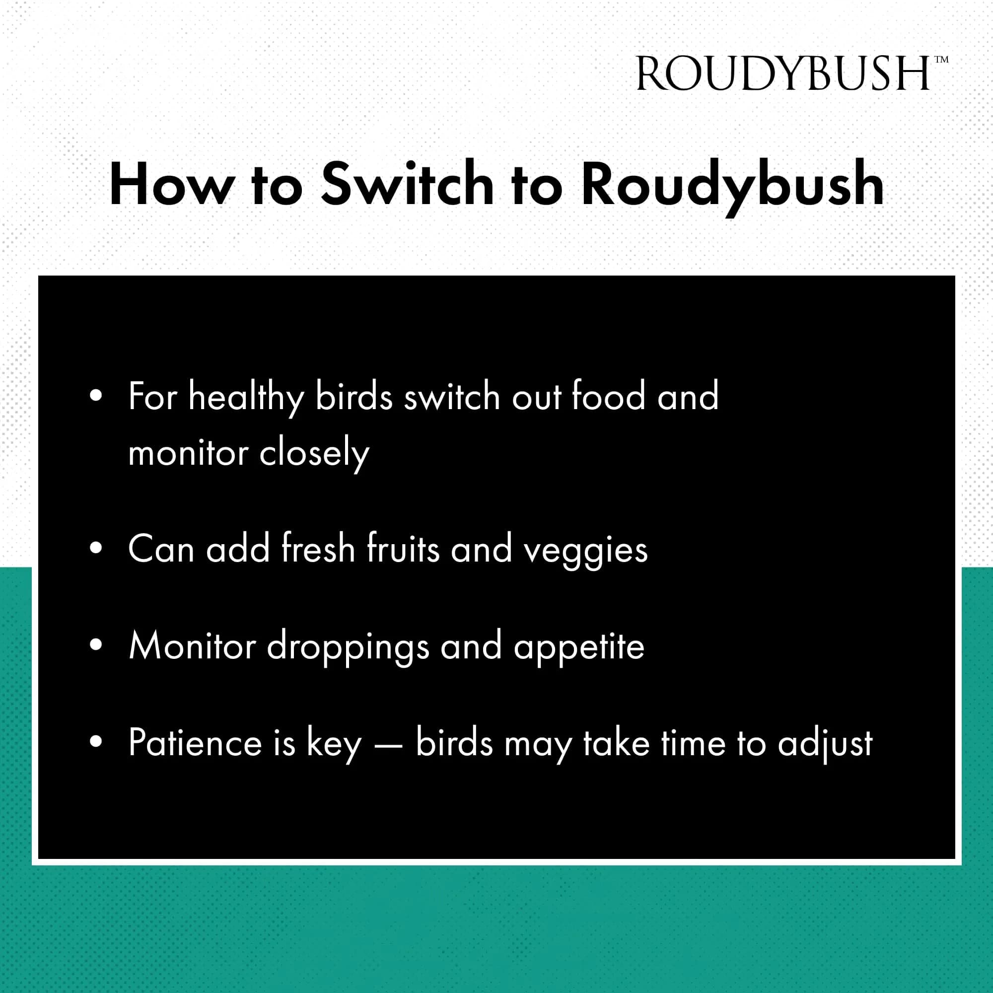 RoudyBush Daily Maintenance Bird Food Mini Pellets 12.03 kg (25 lb) | Scientifically Formulated Avian Nutrition - view 7