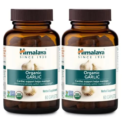 Himalaya USDA Organic Garlic Supplements 1400 mg | Supports Heart & Immunity thumbnail 1
