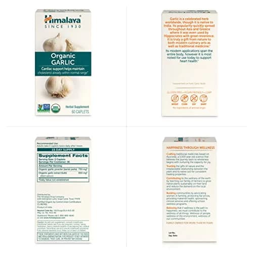 Himalaya USDA Organic Garlic Supplements 1400 mg | Supports Heart & Immunity thumbnail 8