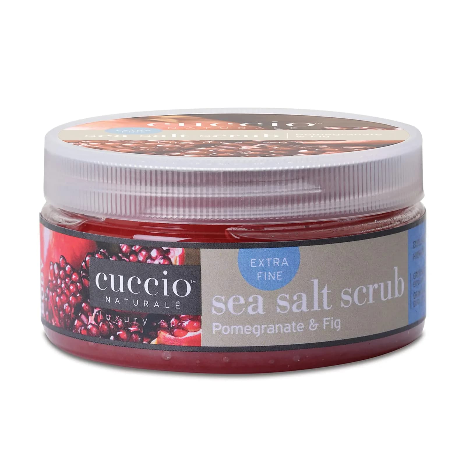 Cuccio Naturalé Sea Salt Scrub - Extra Fine 8 Oz | Gently Exfoliates & Nourishes Skin
