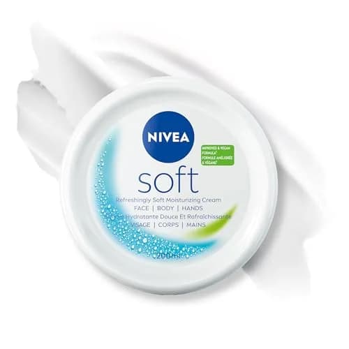 NIVEA Soft Moisturizing Creme 200ml (6.8 Fl Oz) Pack of 4 | Refreshing Hydration for Face, Body & Hands thumbnail 1
