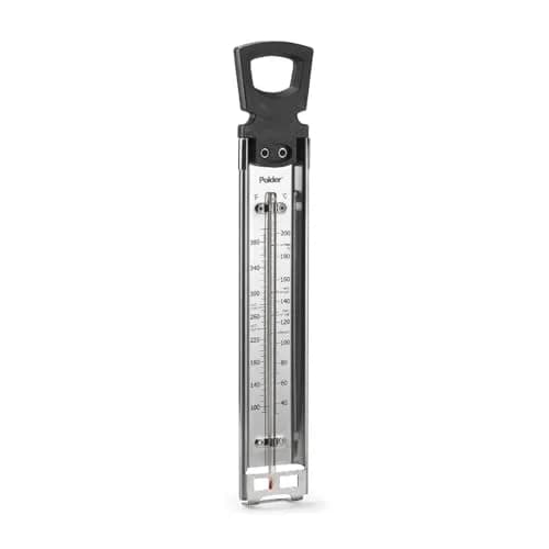 Polder Stainless Steel Candy Thermometer with Pot Clip, 30-200°C (90-400°F) | Accurate Readings for Jams, Candies, and Deep Frying thumbnail 1