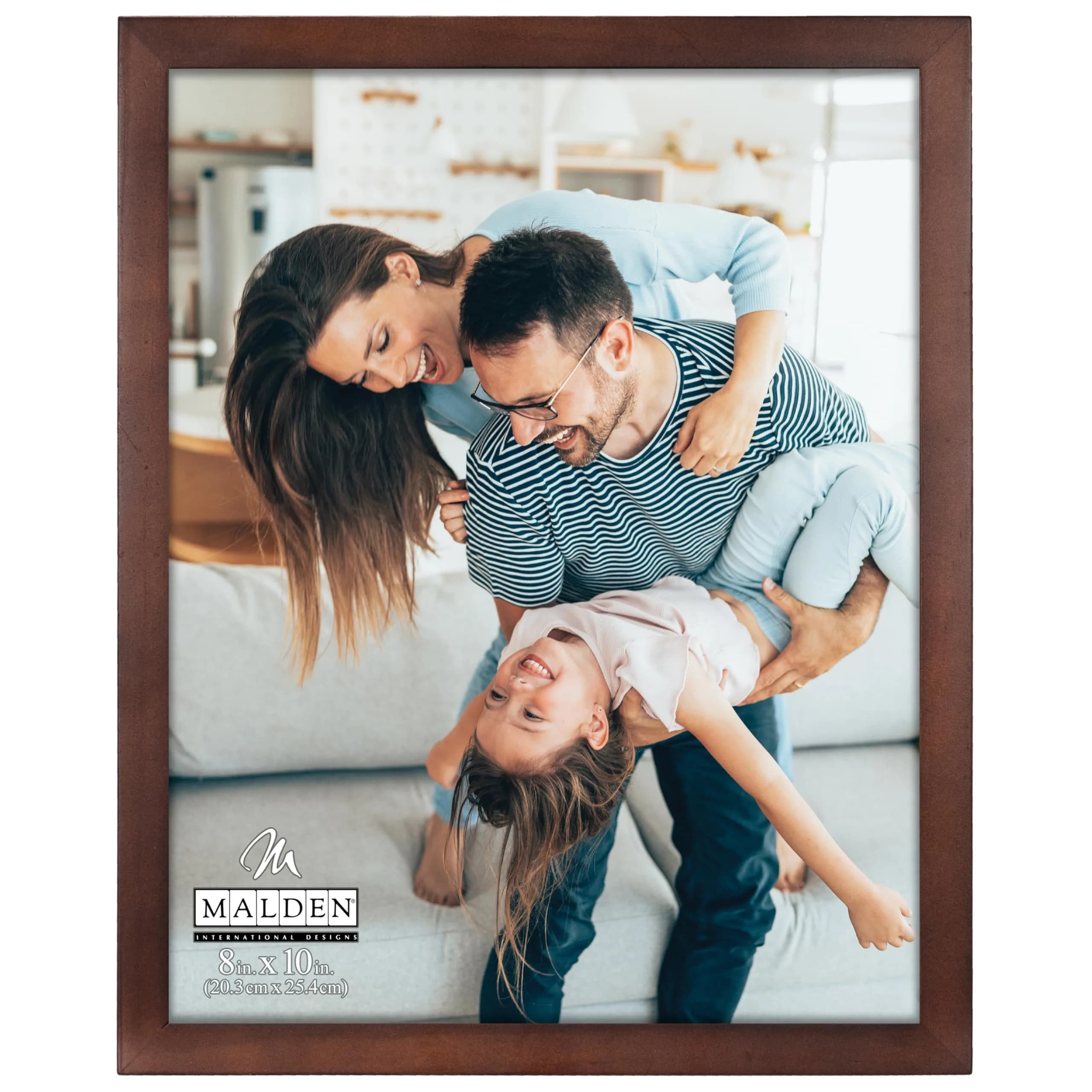 Malden Dark Walnut Concept Wood Picture Frame 8x10 | Contemporary Walnut Finish — Dark Walnut / 8-Inch by 10-Inch