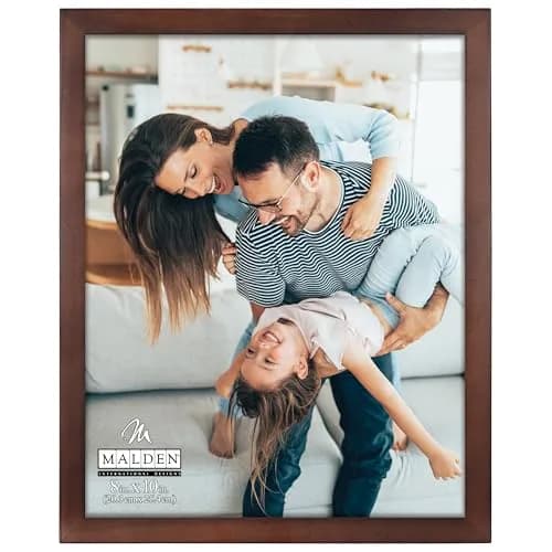 Malden Dark Walnut Concept Wood Picture Frame 8x10 | Contemporary Walnut Finish thumbnail 1
