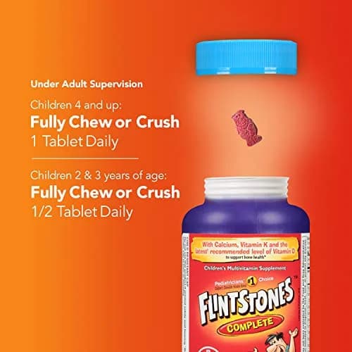 Flintstones Vitamins Complete Multivitamin Chewables 60 ct | Supports Child Growth & Development thumbnail 7