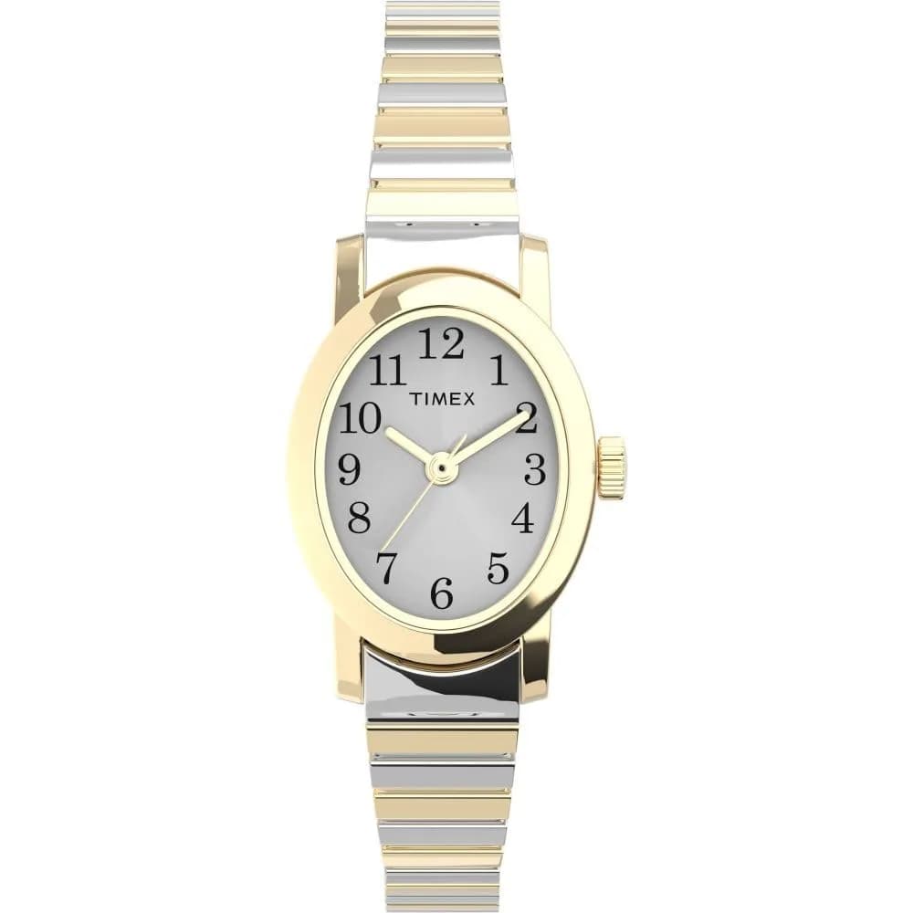 Timex Women's T2M570 Cavatina Two-Tone Stainless Steel Watch | Elegant Vintage-Inspired Design (70-120 chars)