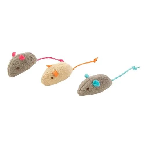SmartyKat Skitter Critters Catnip Cat Toys - Gray/Cream, 3 Count | Catnip-Filled Mice for Play & Exercise thumbnail 8