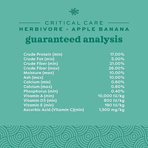 Oxbow Critical Care Herbivore Apple Banana 141 g (4.97 oz) | Veterinary Formula for Small Herbivores thumbnail 4