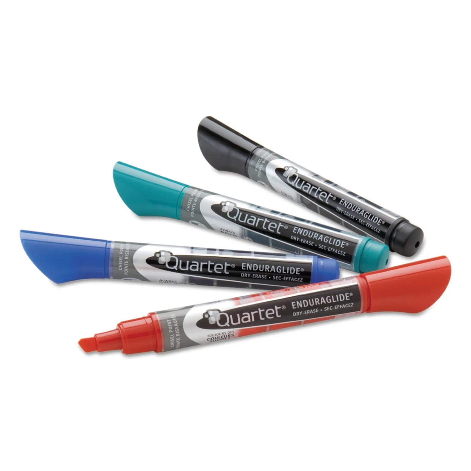 Quartet EnduraGlide Dry Erase Markers, Bullet Tip, Assorted Classic Colors, 4 Pack | Smooth Ink Flow - view 3
