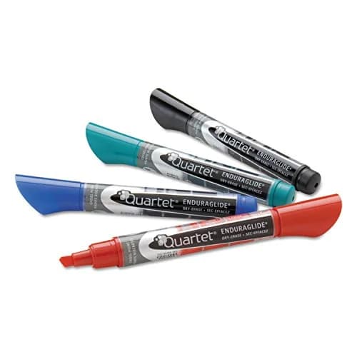 Quartet EnduraGlide Dry Erase Markers, Bullet Tip, Assorted Classic Colors, 4 Pack | Smooth Ink Flow thumbnail 3
