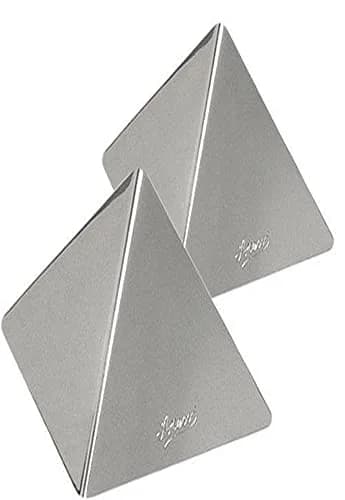 Ateco Stainless Steel Small Pyramid Mold Set of 2 | Professional Baking Tool thumbnail 1