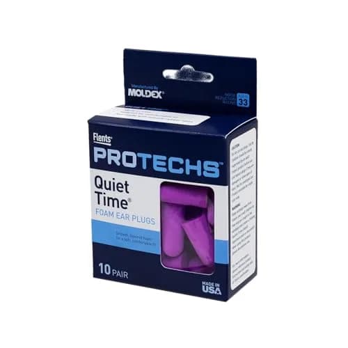 Flents Protechs Quiet Time Foam Ear Plugs NRR 33 | 10 Pair Purple — 10 pair
