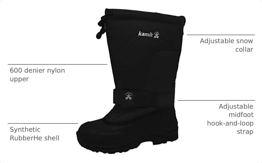 Kamik Greenbay 4 Men's Waterproof Snow Boots - Black | -40°F Insulated Winter Boot thumbnail 3