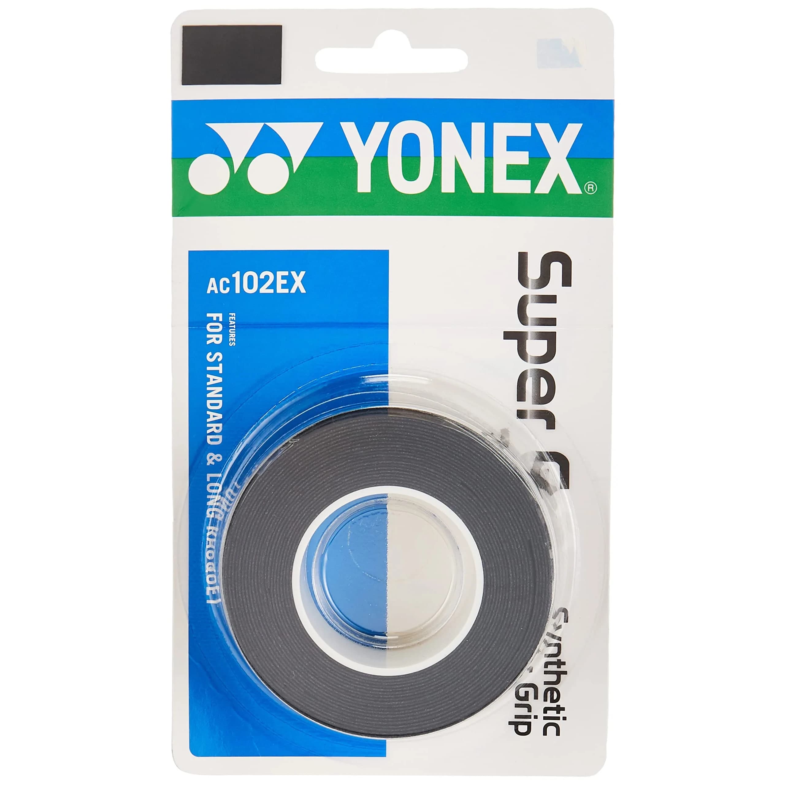 Yonex Super Grap Overgrip 3-Pack Black | Enhances Racquet Playability — Black