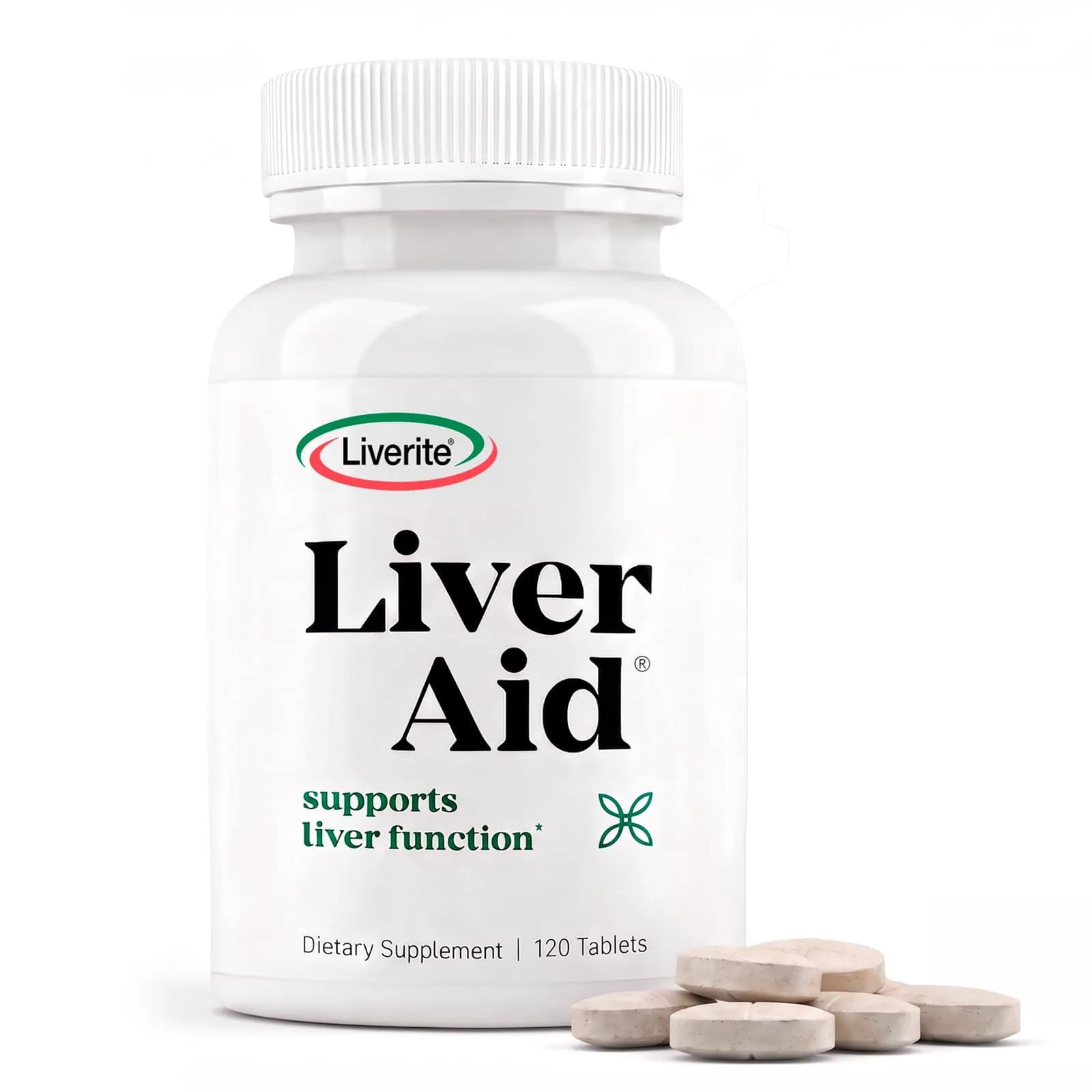 LIVERITE Liver Aid 120 Tablets | Daily Liver Support & Detox — Tablet