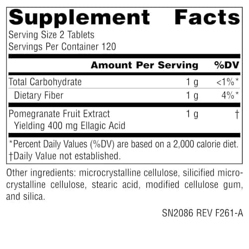 Source Naturals Pomegranate Extract Vegetarian 500mg | Rich Antioxidant Support in 240 Tablets thumbnail 2