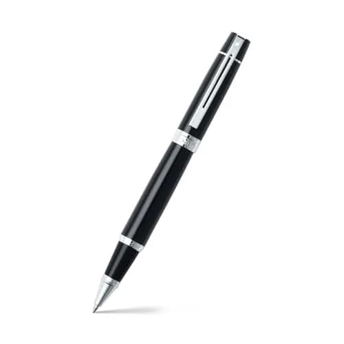 Sheaffer 300 Glossy Black Rollerball Pen with Chrome-Plated Trim | Elegant Design & Refillable thumbnail 1