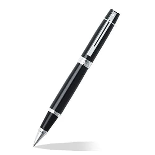 Sheaffer 300 Glossy Black Rollerball Pen with Chrome-Plated Trim | Elegant Design & Refillable thumbnail 5