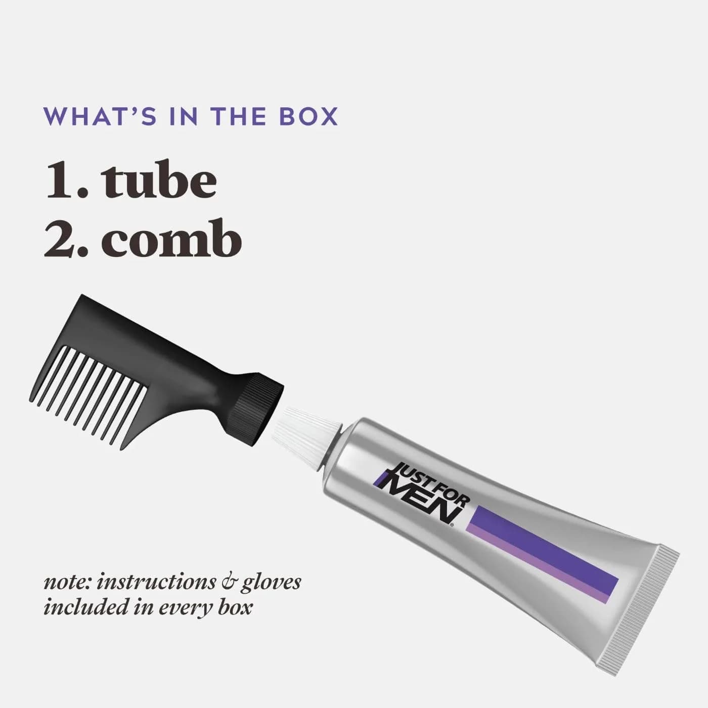 Just For Men Touch of Gray Hair Color, Salt & Pepper Look, Black T-55, 1 Kit | Ammonia & Peroxide Free - view 3