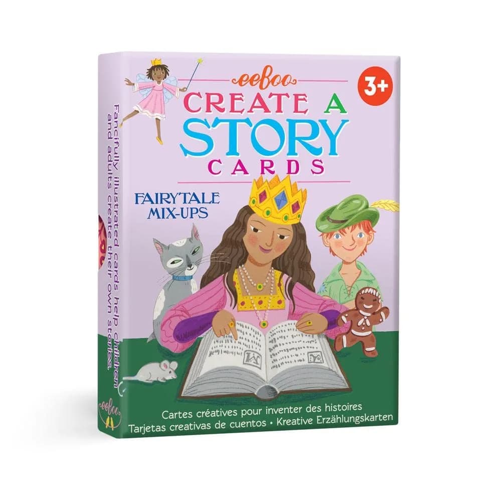 eeBoo Animal Village Create a Story Pre-Literacy Cards 36 Cards | Encourages Imagination for Ages 3+ — Fairytale Mix Ups