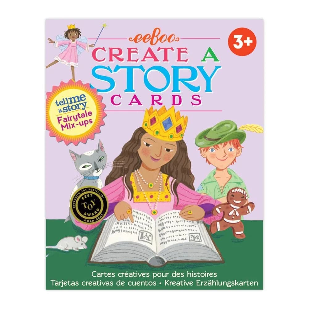 eeBoo Animal Village Create a Story Pre-Literacy Cards 36 Cards | Encourages Imagination for Ages 3+ — Fairytale Mix Ups - view 2