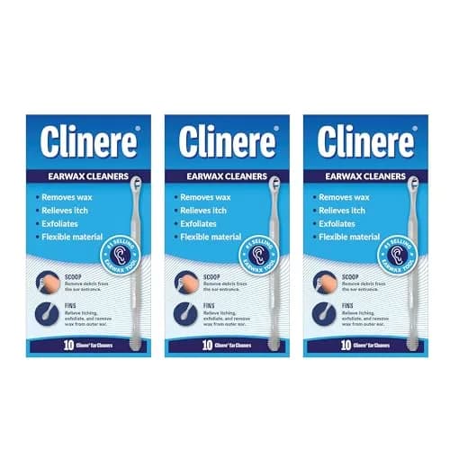 Clinere Ear Cleaners Ear Wax Removal Tool Itch Relief 30 Count | Safe, Reusable Earwax Cleaner for Gentle Ear Care thumbnail 1