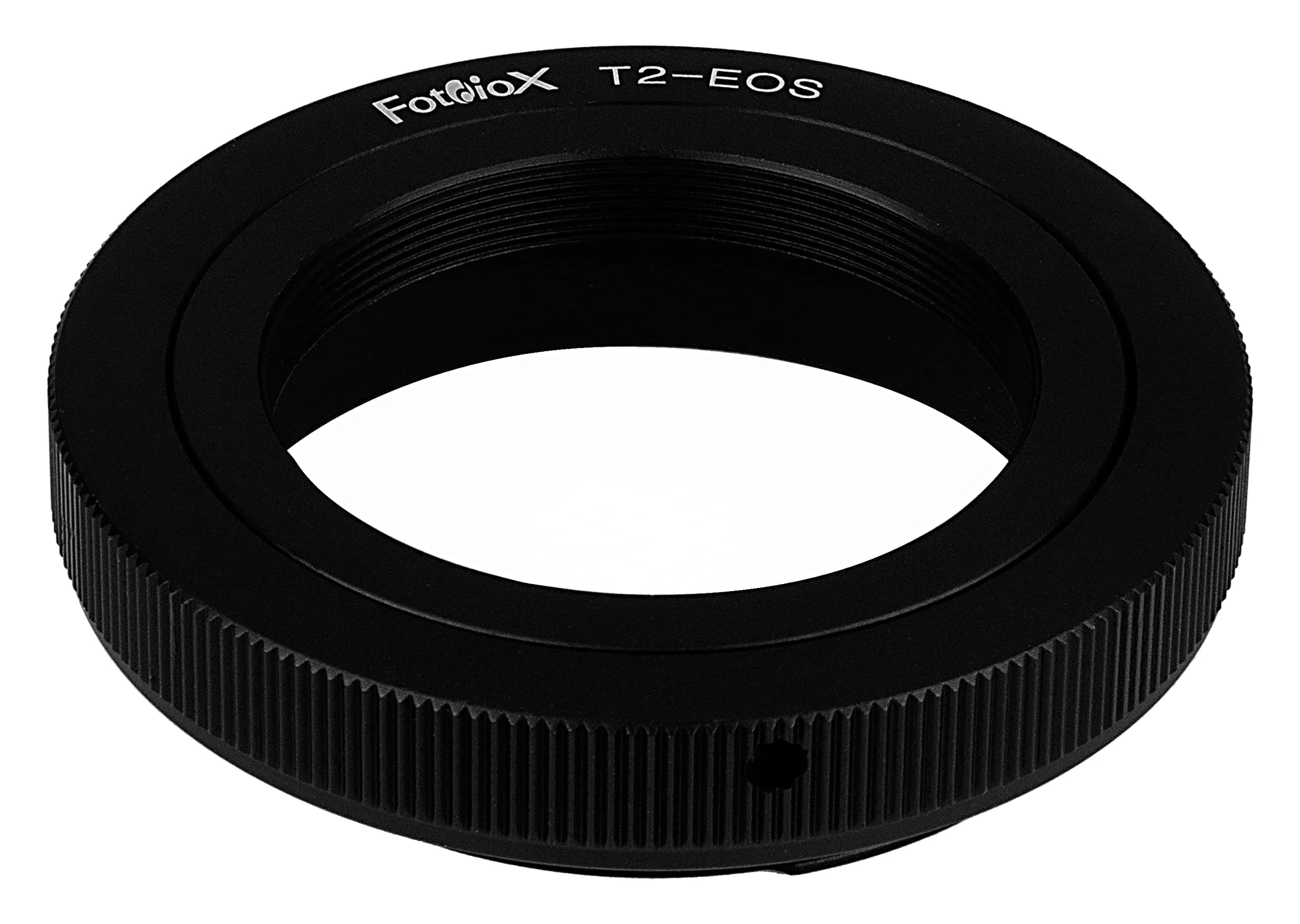 Fotodiox T-Mount (T/T-2) Screw Mount Lens to Canon EOS (EF, EF-S) Mount Adapter | Manual Focus & Aperture Control — Black