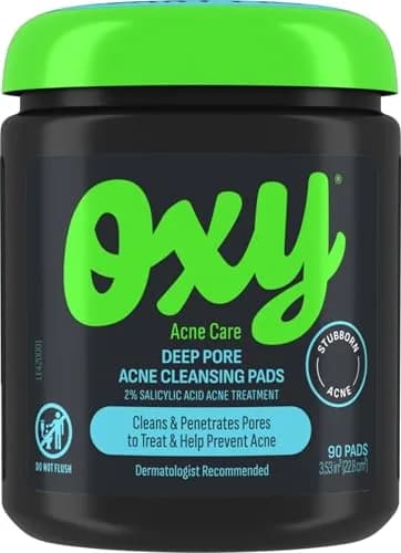 Oxy Deep Pore Acne Cleansing Pads 90 Count (Pack of 3) | Maximum Strength 2% Salicylic Acid for Stubborn Acne thumbnail 1