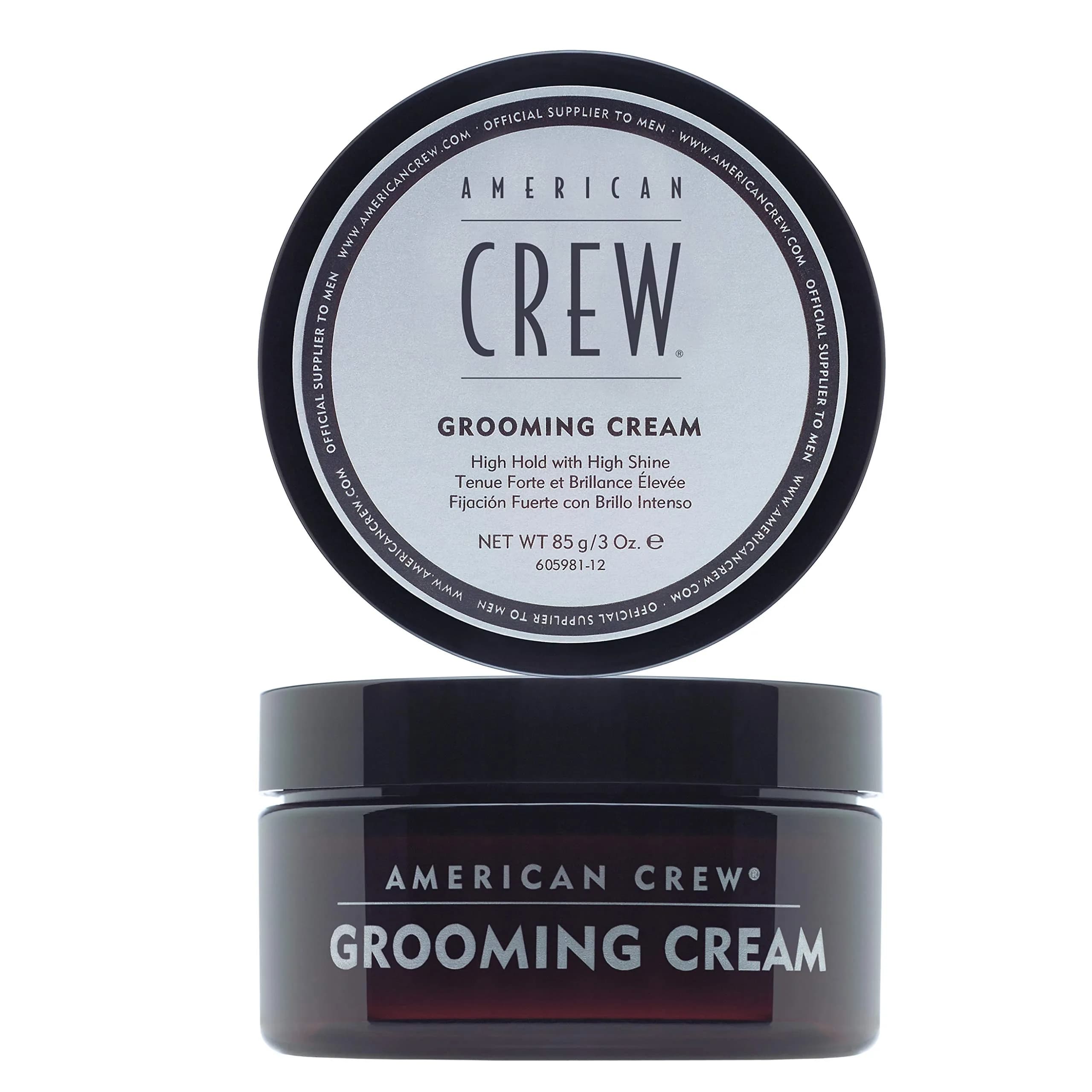 American Crew Men's Grooming Cream for High Hold & Shine, 100ml (3.38 Fl Oz) | Styling Cream for Sleek Looks — 3 Ounce