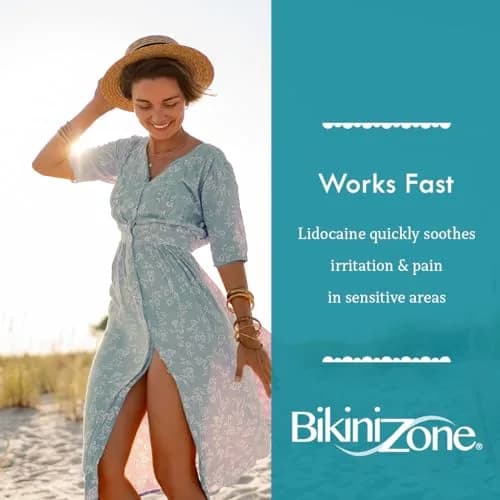 Bikini Zone Medicated After Shave Gel with Lidocaine, 1 Oz | Stops Bumps & Irritation, Safe for Sensitive Skin thumbnail 4