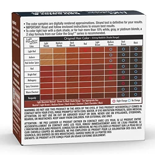Light Mountain Organic Hair Color & Conditioner - Burgundy | Chemical-Free Semi-Permanent Hair Dye thumbnail 2