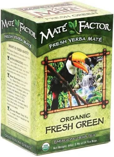 Maté Factor Yerba Mate Energizing Herb Tea Bags Green 24-Count Pack of 3 | Organic Fresh thumbnail 1