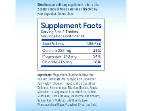 SlowMag MG Muscle + Heart Magnesium Chloride with Calcium Tablets 60 Count (Pack of 2) | Supports Heart, Muscles & Nervous System thumbnail 7