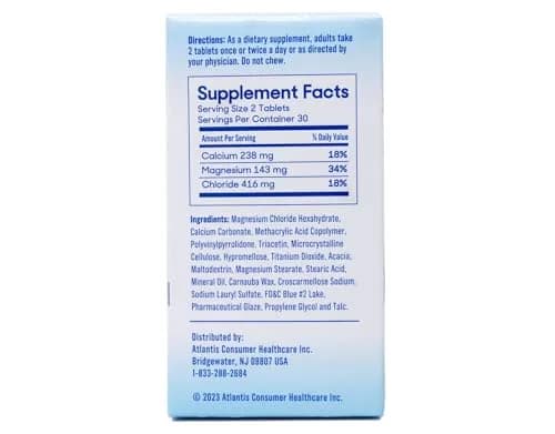 SlowMag MG Muscle + Heart Magnesium Chloride with Calcium Tablets 60 Count (Pack of 2) | Supports Heart, Muscles & Nervous System thumbnail 3