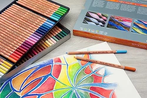 Cretacolor Fine Art Pastel Pencil Set, 72 Multicolor | Detailed, Lightfast Pastel Art Tool thumbnail 7