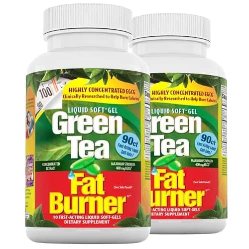 Applied Nutrition Green Tea Fat Burner Weight Loss 90 Softgels (2 Pack) Supports Metabolism & Energy thumbnail 1