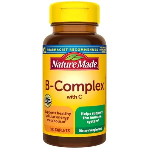Nature Made B Complex Supplement with Vitamin C, 100 Caplets | Supports Energy & Immunity thumbnail 1