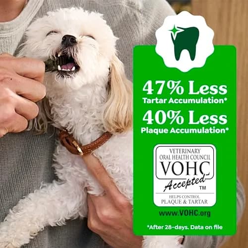 Greenies Teenie Original Natural Dental Dog Treats, Chicken, 96 Count (27 oz / 0.77 kg) | Veterinarian-Recommended for Small Dogs 5-15 lbs thumbnail 5