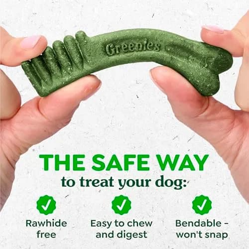 Greenies Teenie Original Natural Dental Dog Treats, Chicken, 96 Count (27 oz / 0.77 kg) | Veterinarian-Recommended for Small Dogs 5-15 lbs thumbnail 7