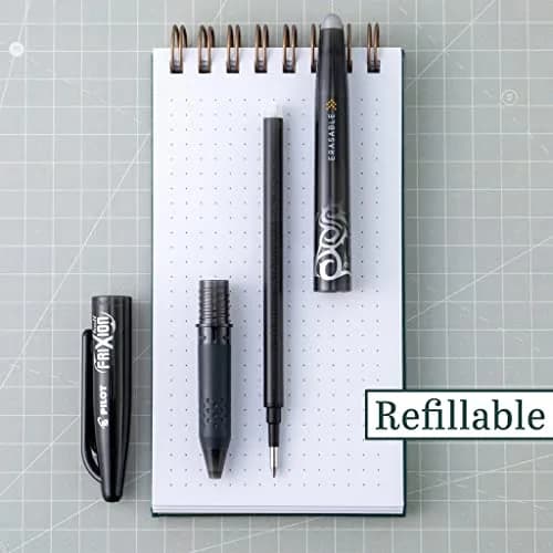PILOT FriXion Ball Erasable Gel Ink Pen 12-Pack | Fine 0.7mm, Refillable, Black Ink, Office & School Supplies thumbnail 4