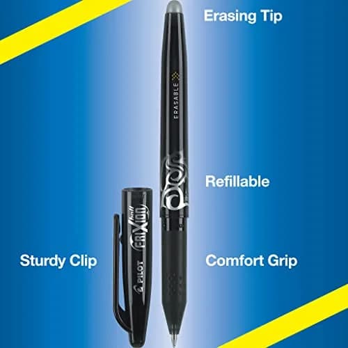 PILOT FriXion Ball Erasable Gel Ink Pen 12-Pack | Fine 0.7mm, Refillable, Black Ink, Office & School Supplies thumbnail 5