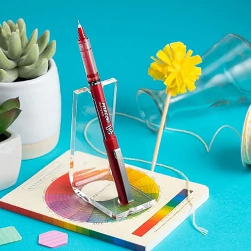PILOT Precise V5 Stick Pens Extra Fine Point 0.5mm Red 12-Pack | Smooth Liquid Ink Rollerball Pens thumbnail 4