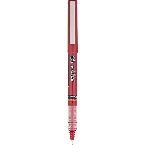 PILOT Precise V5 Stick Pens Extra Fine Point 0.5mm Red 12-Pack | Smooth Liquid Ink Rollerball Pens thumbnail 3