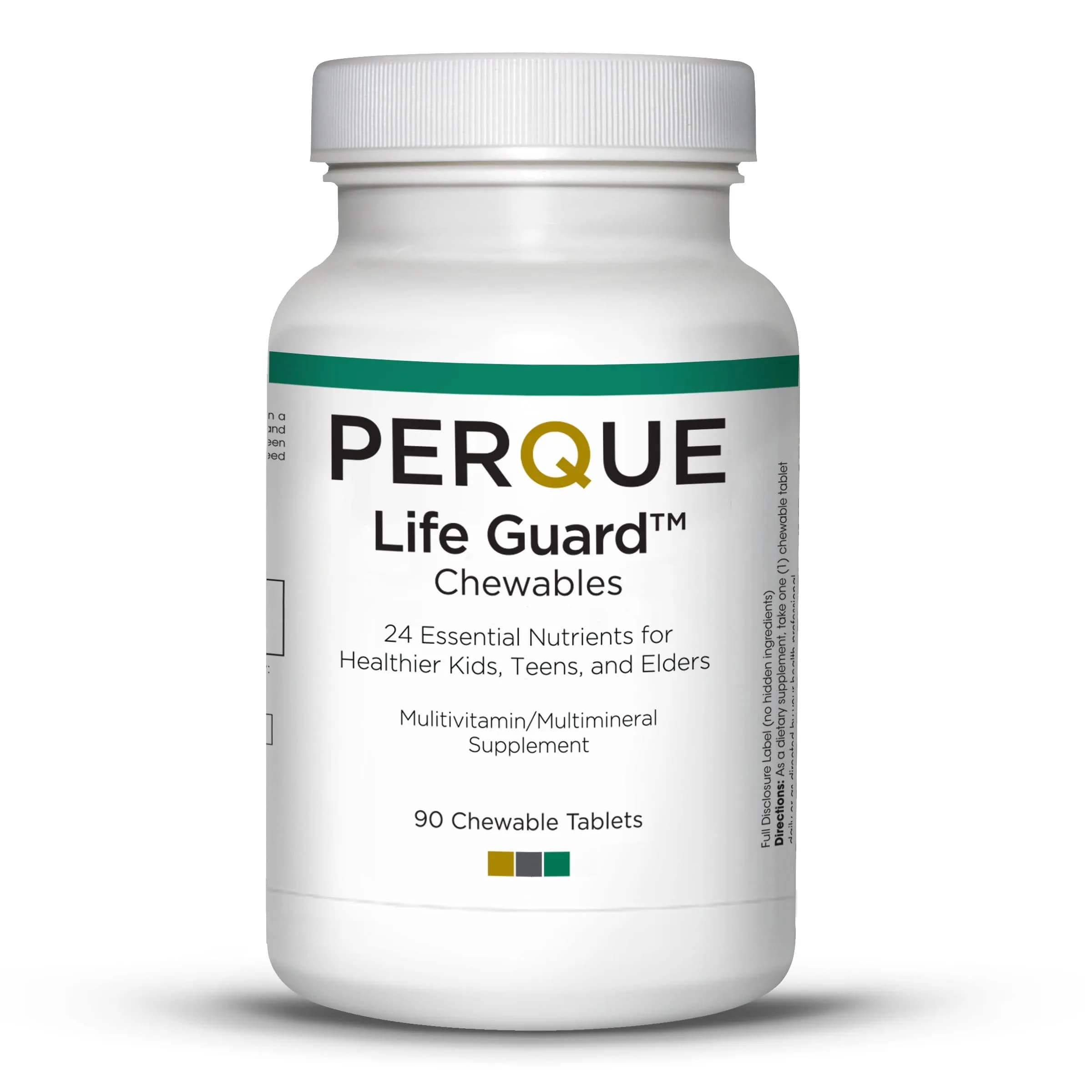 PERQUE Life Guard Chewables Cherry 90 Count | Unisex Multivitamin & Mineral Supplement — Tablet