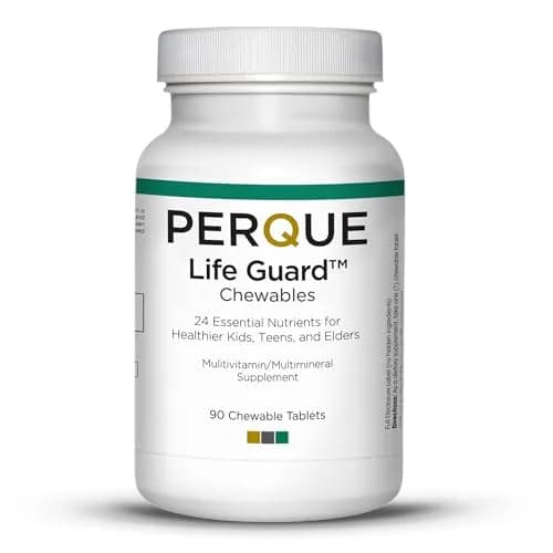 PERQUE Life Guard Chewables Cherry 90 Count | Unisex Multivitamin & Mineral Supplement thumbnail 1