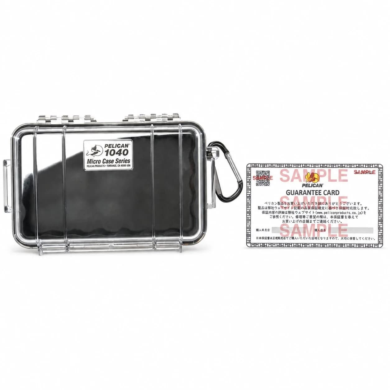 Pelican 1040 Micro Case (Black/Clear) | IP67 Water-Resistant & Crushproof for Electronics