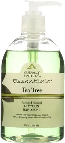 Clearly Natural Glycerin Liquid Hand Soap Tea Tree 355ml (12 Fl Oz) | Gentle Cleansing with Aloe Vera & Vitamin E thumbnail 1