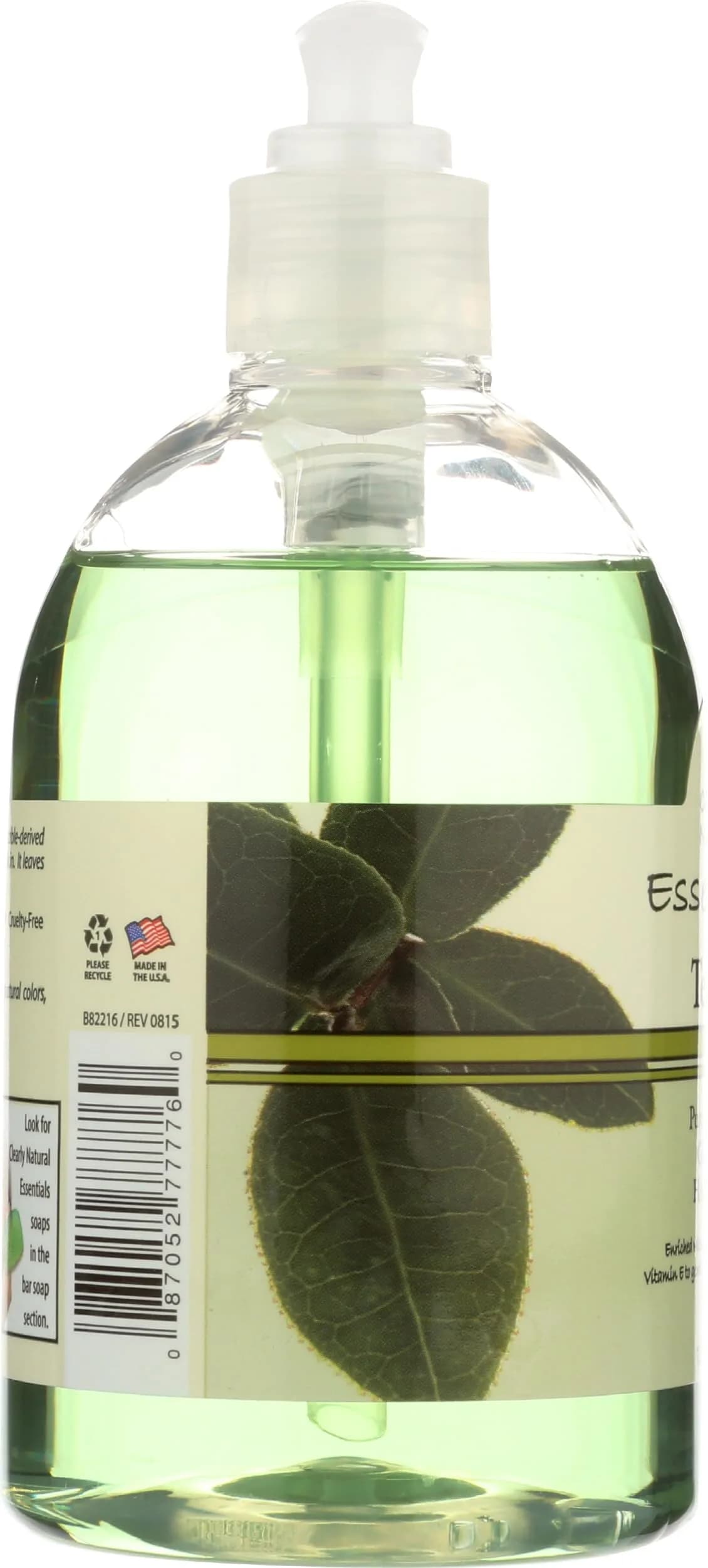 Clearly Natural Glycerin Liquid Hand Soap Tea Tree 355ml (12 Fl Oz) | Gentle Cleansing with Aloe Vera & Vitamin E - view 5