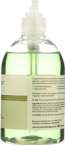 Clearly Natural Glycerin Liquid Hand Soap Tea Tree 355ml (12 Fl Oz) | Gentle Cleansing with Aloe Vera & Vitamin E thumbnail 6